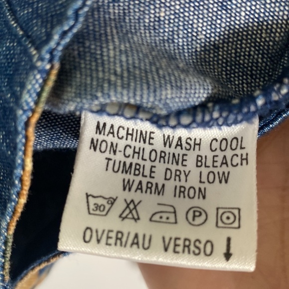 Liz Claiborne Villager Sport Lightweight Jacket Denim with Fall Leaves M #197 - Picture 13 of 15